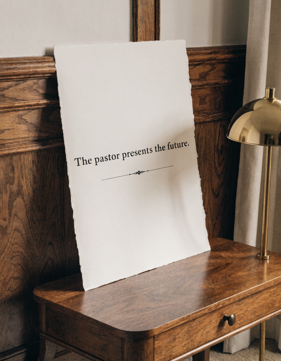Pastor letterpress art print